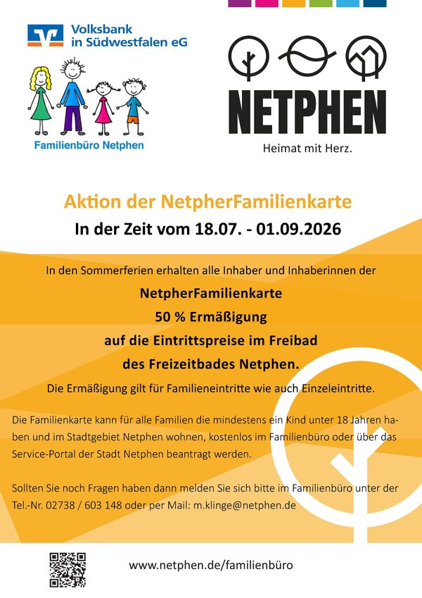 Bild vergr&ouml;&szlig;ern: Plakat Sommerferien Freibad 2026