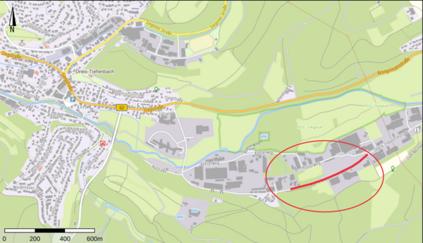 Bild vergr&ouml;&szlig;ern: Obere Industriestraße Plan