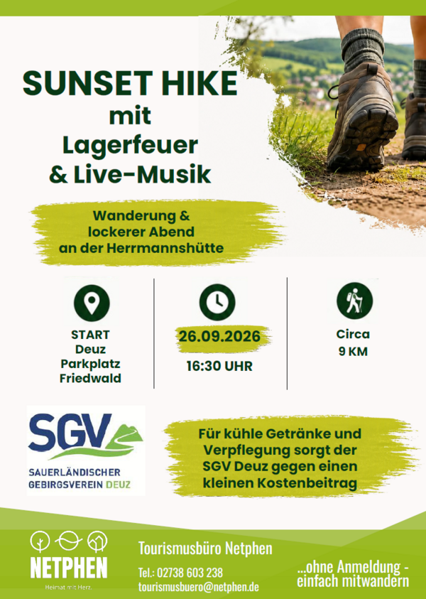 Bild vergr&ouml;&szlig;ern: Plakat Sunset Hike