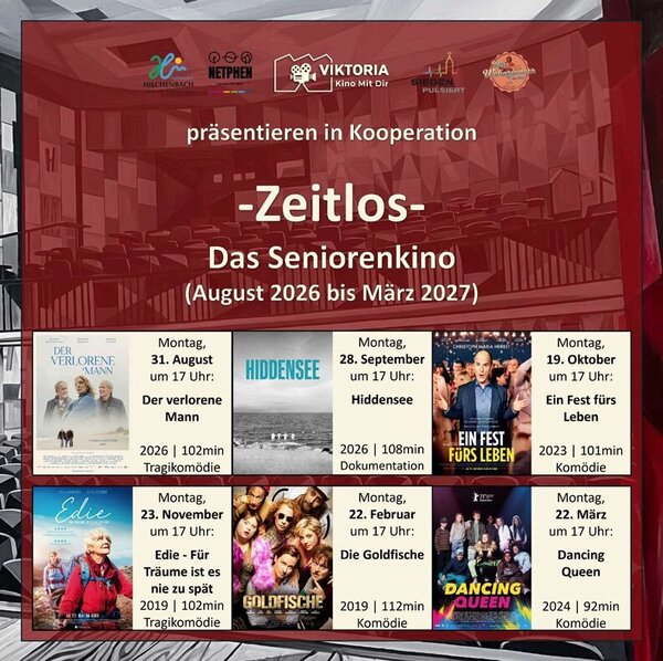 Bild vergr&ouml;&szlig;ern: Seniorenkino Programm 2026 2027