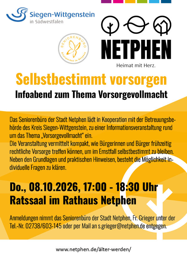 Bild vergr&ouml;&szlig;ern: Plakat Vorsorgevollmacht
