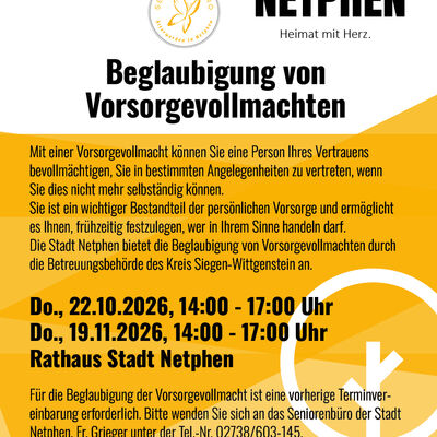 Beglaubigung Vorsorgevollmacht
