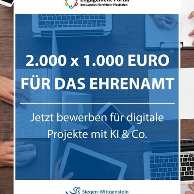 „2.000 × 1.000 Euro für das Ehrenamt“