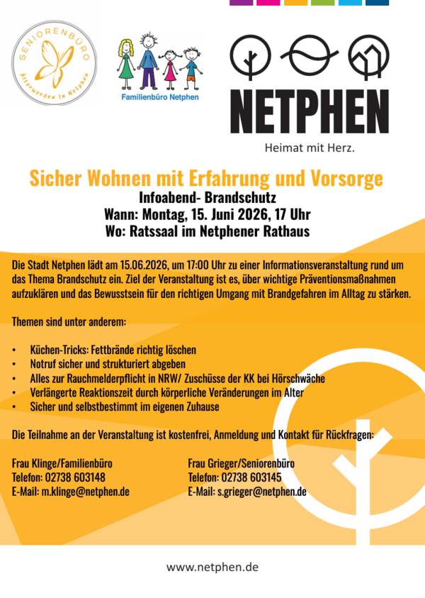 Plakat - Brandschutz für sicheres Wohnen