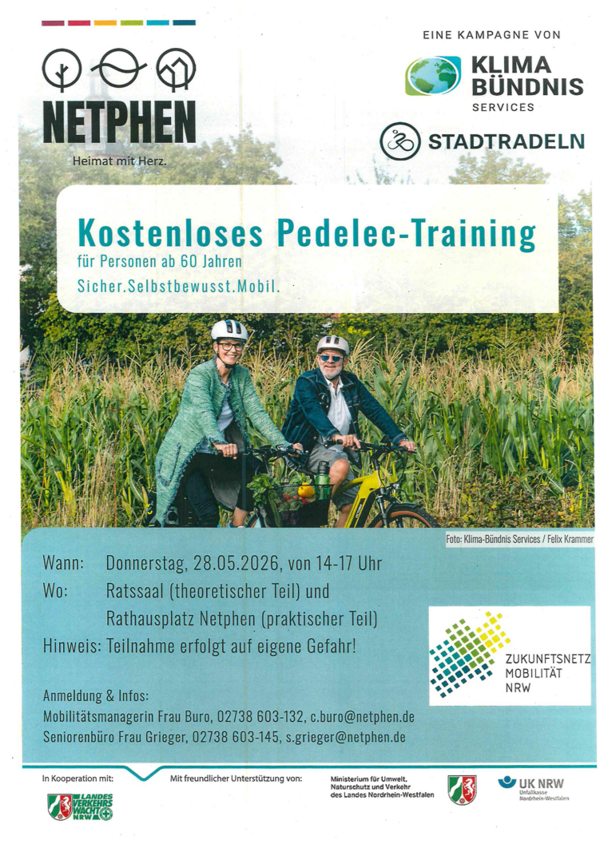 Plakat Pedelec-Training 2026