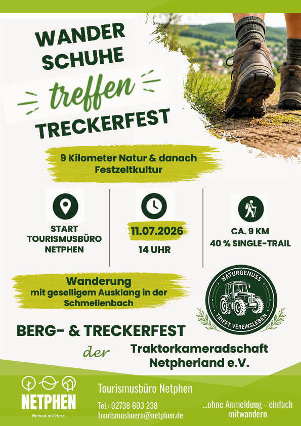 Plakat Wanderung Treckerfest