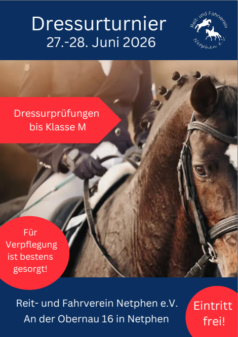 Plakat Dressurturnier